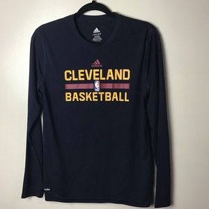 Cleveland Cavaliers Adidas youth black long sleeve active tee. Large (14-16)